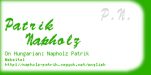 patrik napholz business card